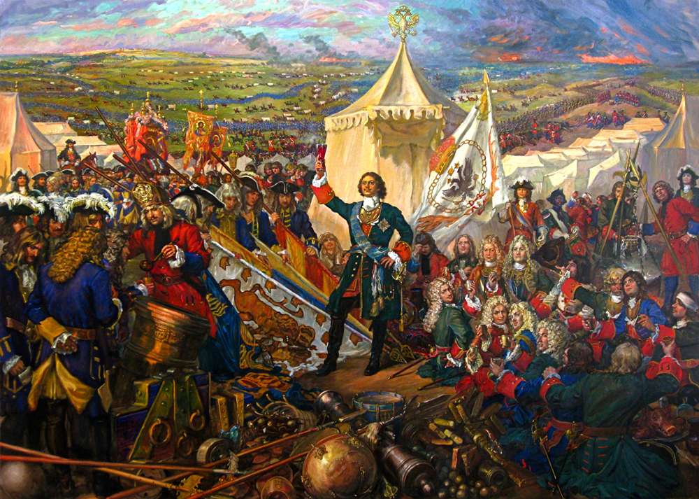 День победы русской армии под командованием Петра Первого  над шведами в Полтавском сражении (1709 год)